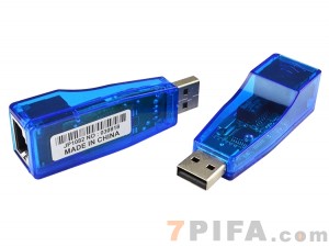 [蓝色][9700芯片] USB外置网卡\USB转RJ45 USB LAN网卡\USB直插式网卡