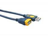 [包头]1.5米 晶华AM/AF 全铜标准USB2.0灰色系列延长线