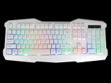 [黑+白两色-彩虹版缝隙发光]KB-10 名雕装机王冰蓝字符发光/背光炫酷版精品键盘[USB]