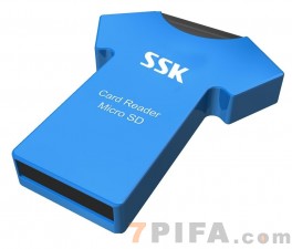 SSK/飚王 T恤 SCRS052读卡器 TF Micro SD读卡器 衣服款 手机挂饰