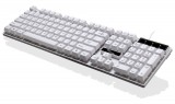 [白色]Q17 追光豹悬浮式机械手感商务办公键盘USB