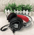 [黑红+呼吸灯发光]G3 乐听网吧游戏立体音头戴式发光耳机
