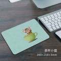 茶杯小猫方形鼠标垫[260X210X3MM]
