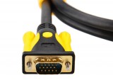 [黑线黄头]5米晶华VGA3+6铜包铝公M/公M系列连接线