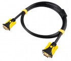 [黑线黄头]3米晶华VGA3+6铜包铝公M/公M系列连接线