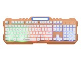 [白色金属彩虹发光]K21力镁金属风暴游戏竞技专用键盘