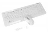 [充电无线-白色]CS-6800创享2.4G充电无线键盘鼠标套装