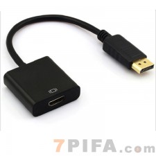 dp to hdmi高清线 Displayport转HDMI转接线 大DP转HDMI母连接线