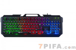 爱国者927A机械键盘手感游戏键盘 USB发光键盘钢板加重键