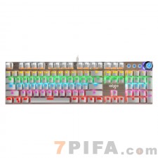 [白色]W929合金面板青轴电脑游戏机械键盘